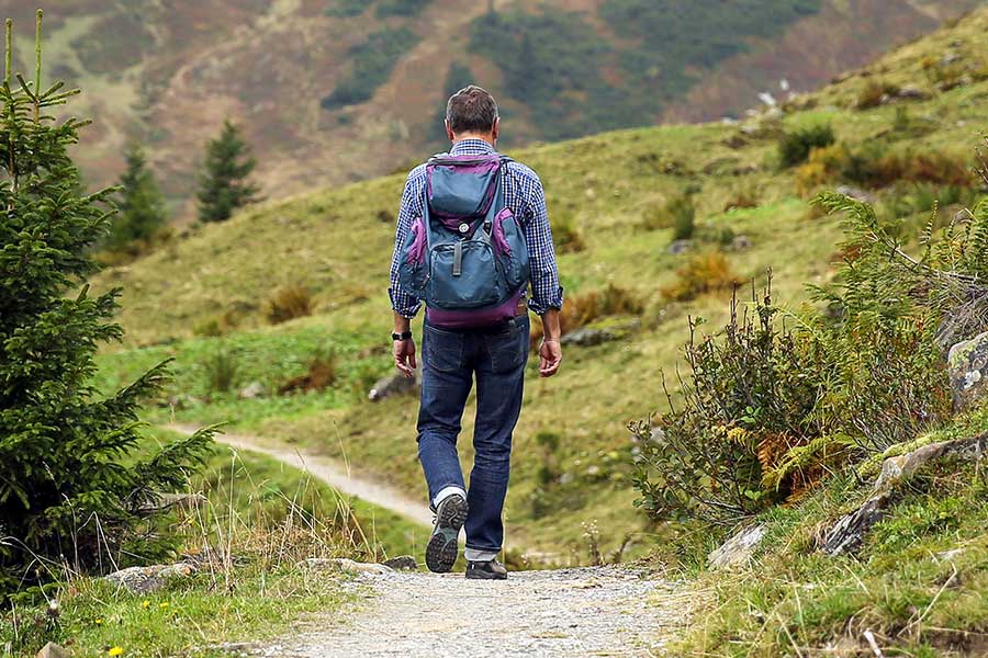 Mountain hiking
